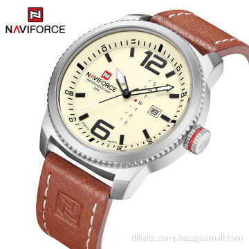 Naviforce 9063 calendar week Dual Display Sport Watches